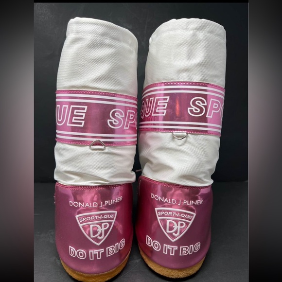 Donald J Pliner Moon Snow Boots Pink White - Picture 3 of 10